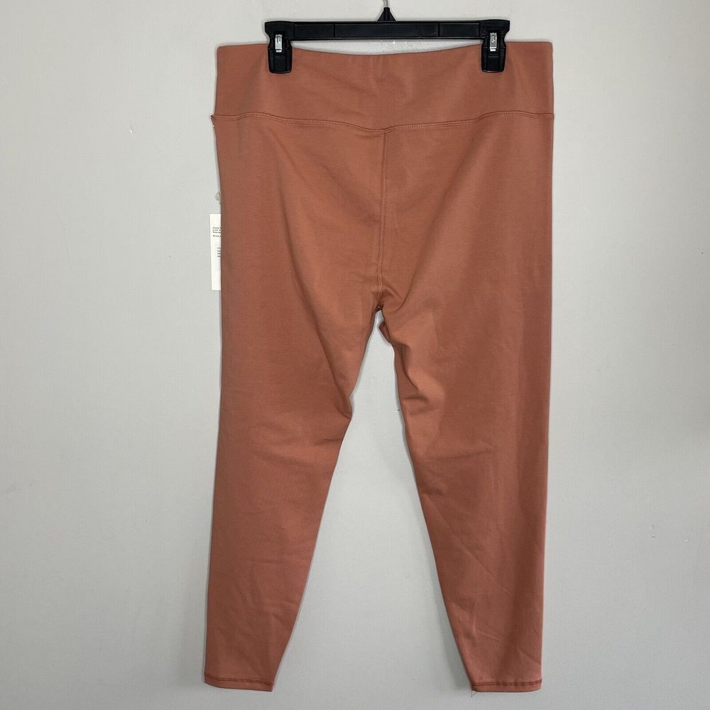 MATE The Label Leggings Womens 2X Rose Terracotta Stretch NEW Organic Cotton - Picture 5 of 10